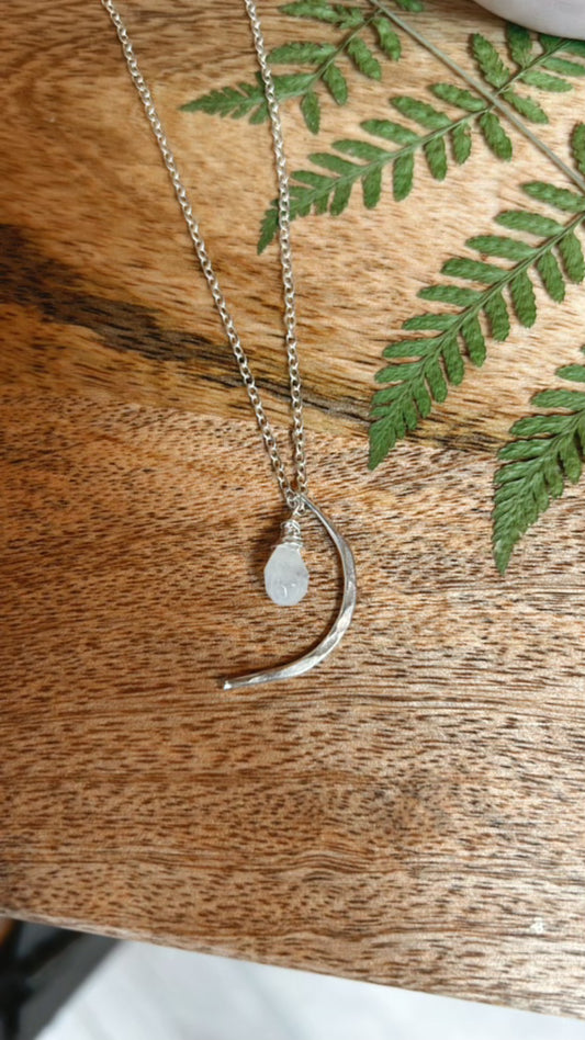 Silver Moon Necklace