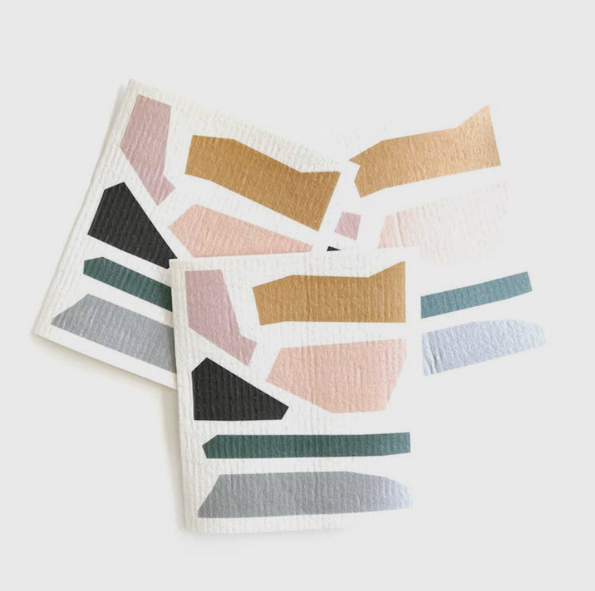 Color Block Swedish Dishcloth