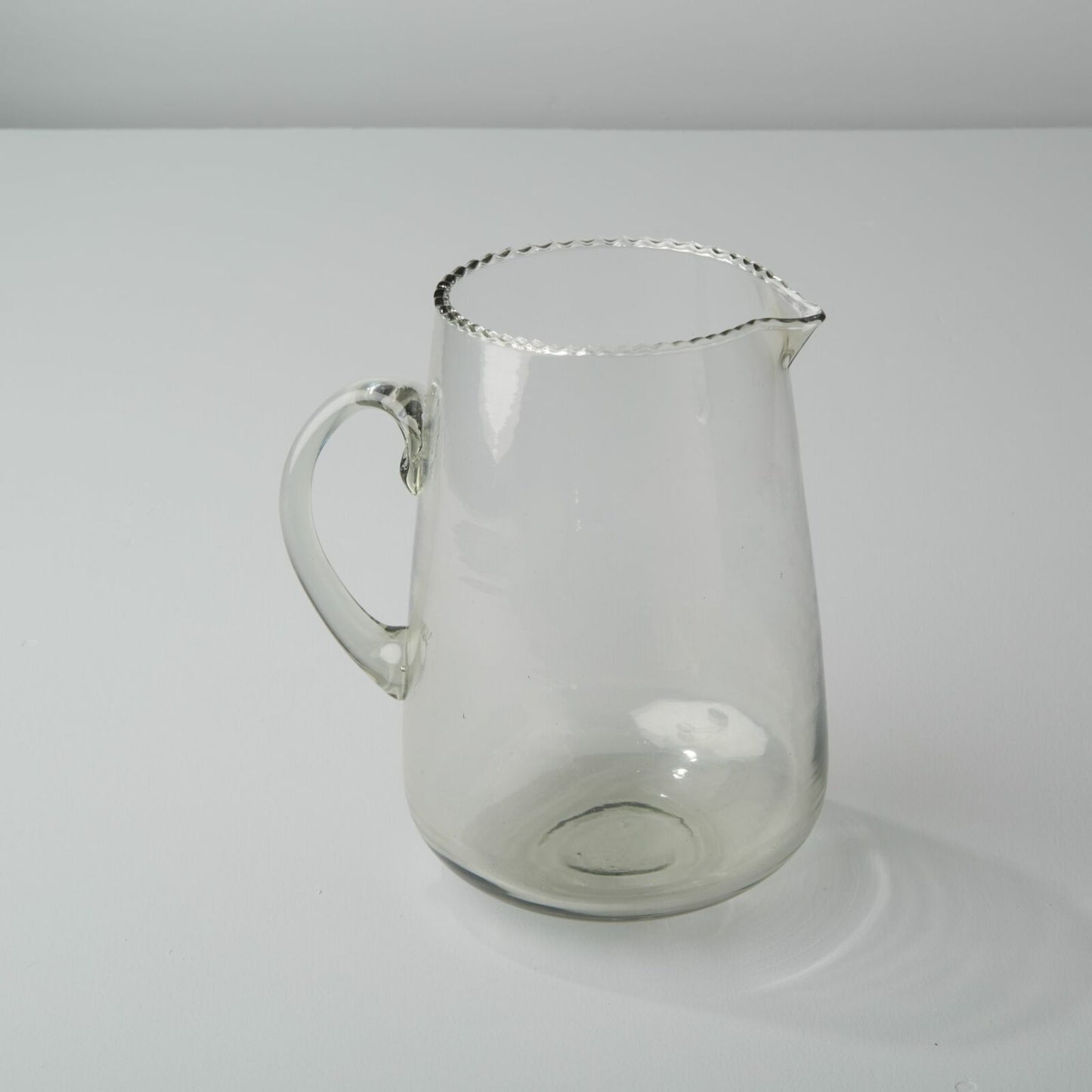 Ruffle Glass Pitcher