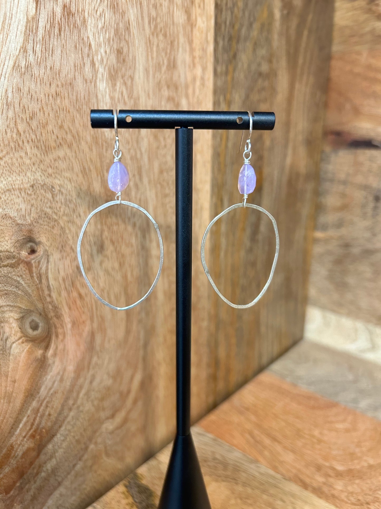 Lavender Quartz Earrings