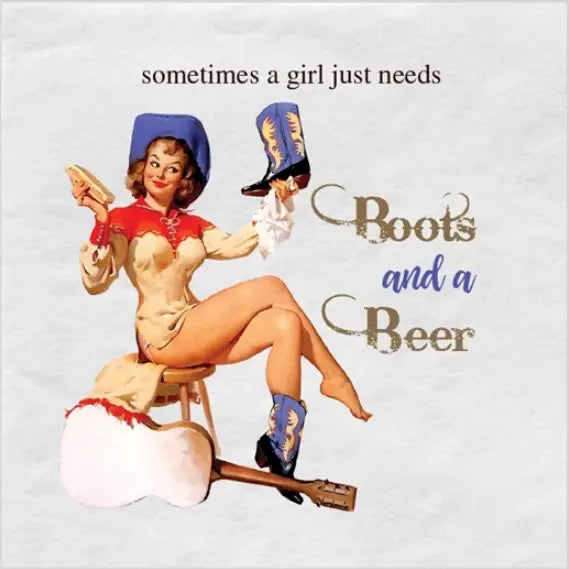 Boots & Beer Napkin