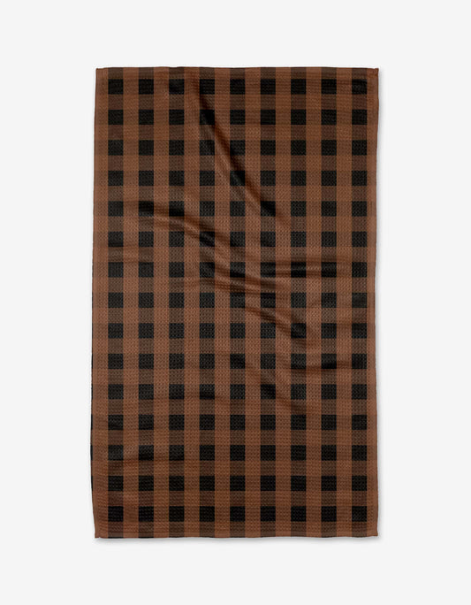 Fall Gingham Tea Towel