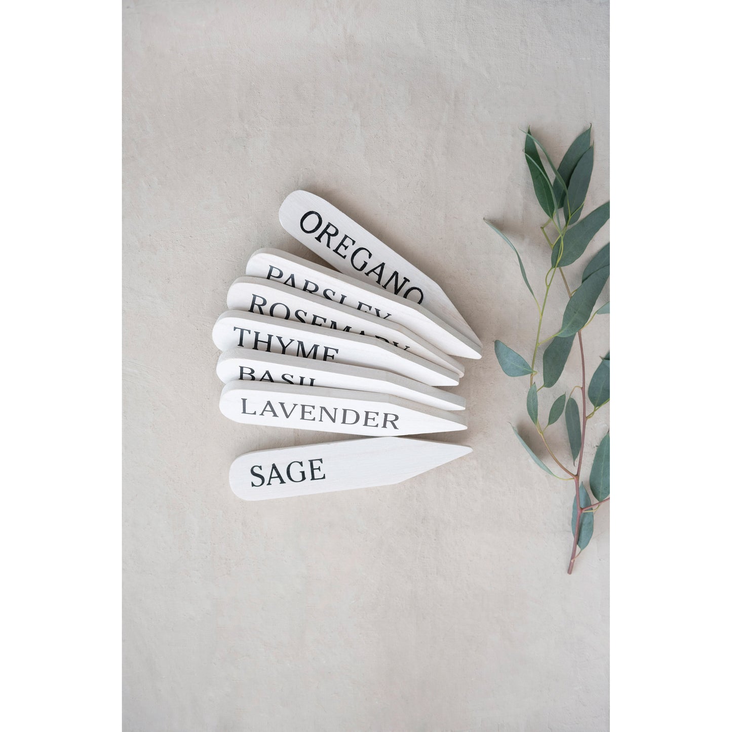 Wood Herb Marker Set