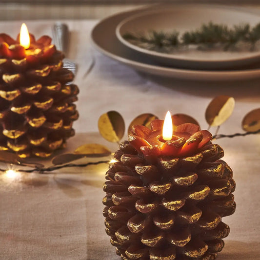 Pinecone Candles