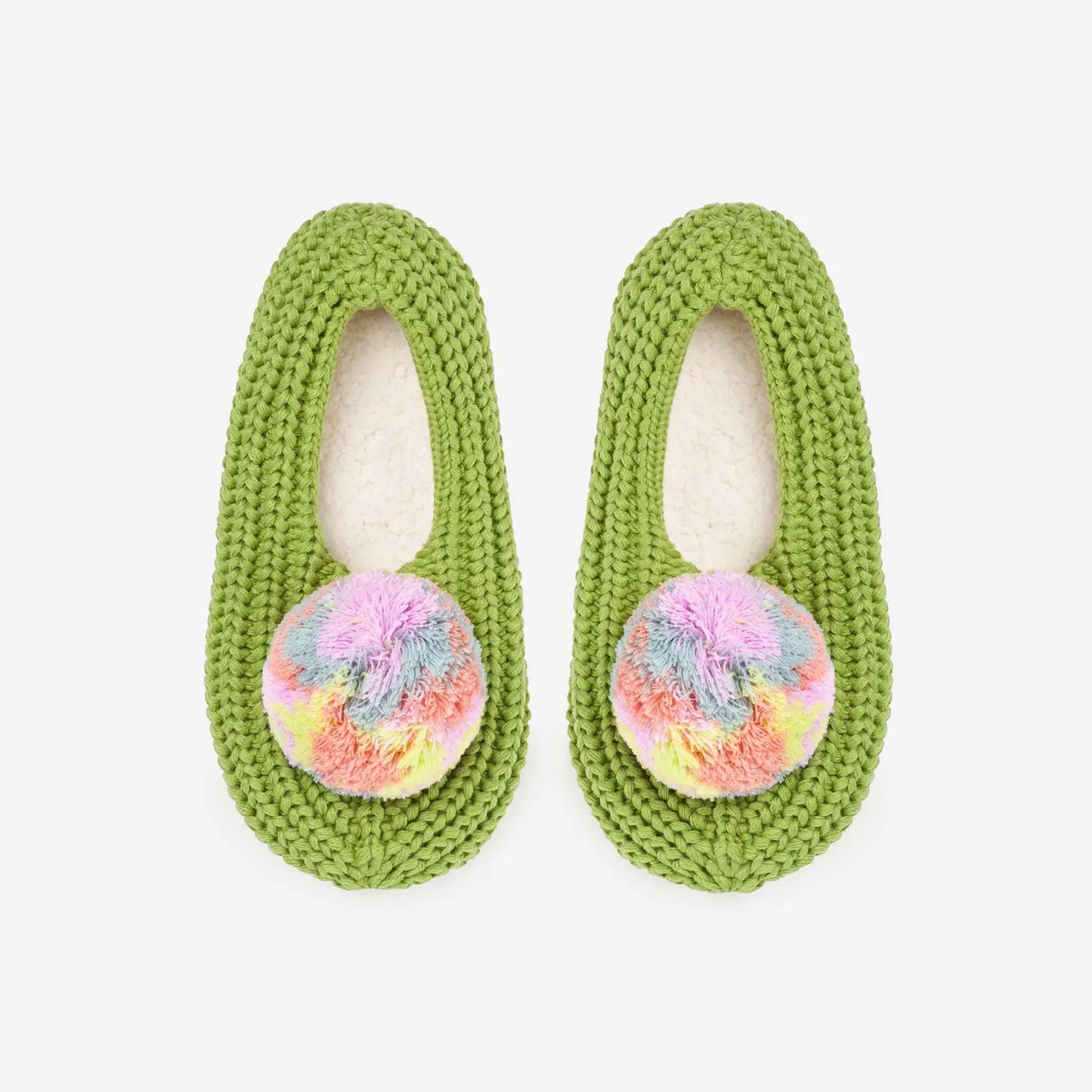 Pom Rib Slippers