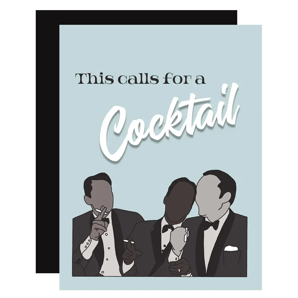 Rat Pack Cocktail Card