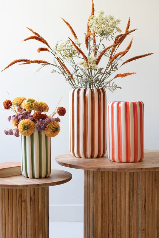 Striped Vases