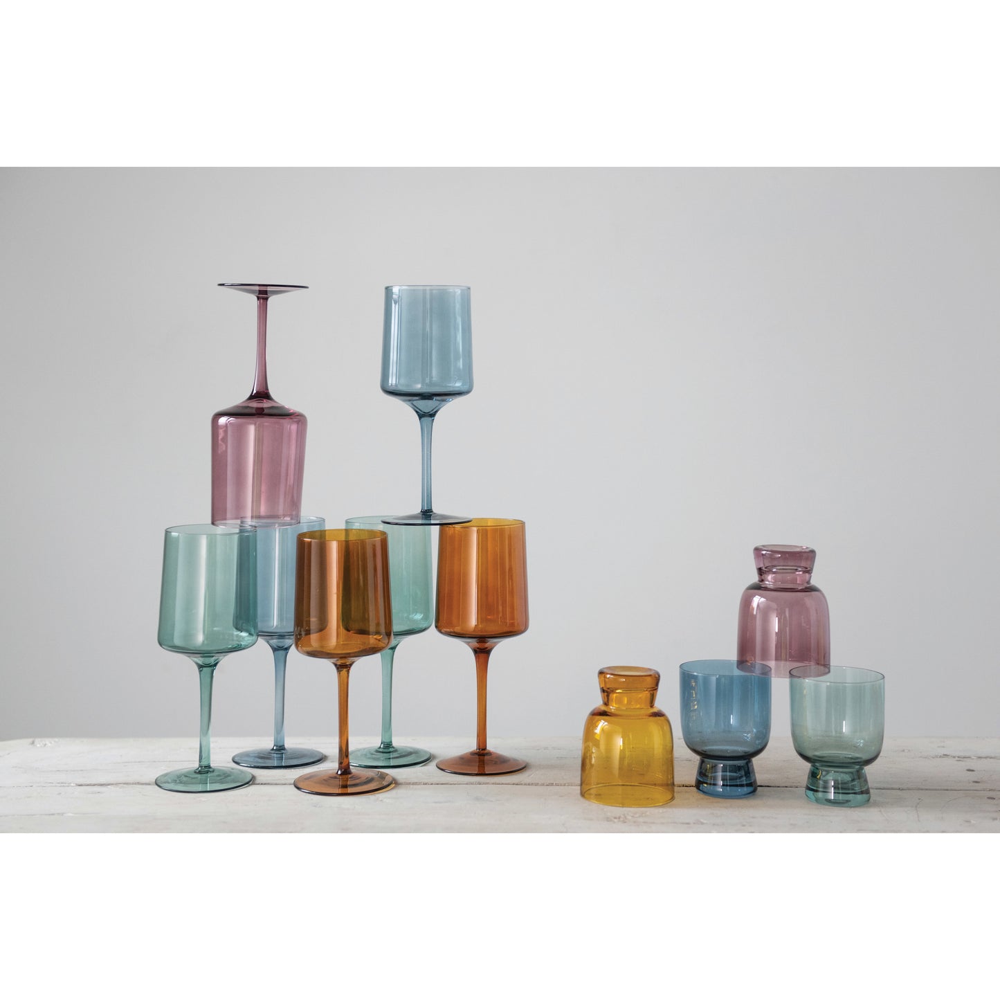 Colored Wine Glass