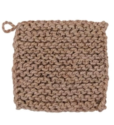 Jute Crocheted Pot Holder